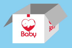Babystartpakket 1 voor Jongens <BR> (maat 50 t/m 68). 